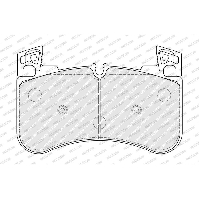 Jeu de 4 plaquettes de frein avant FERODO FDB5220 - Visuel 1