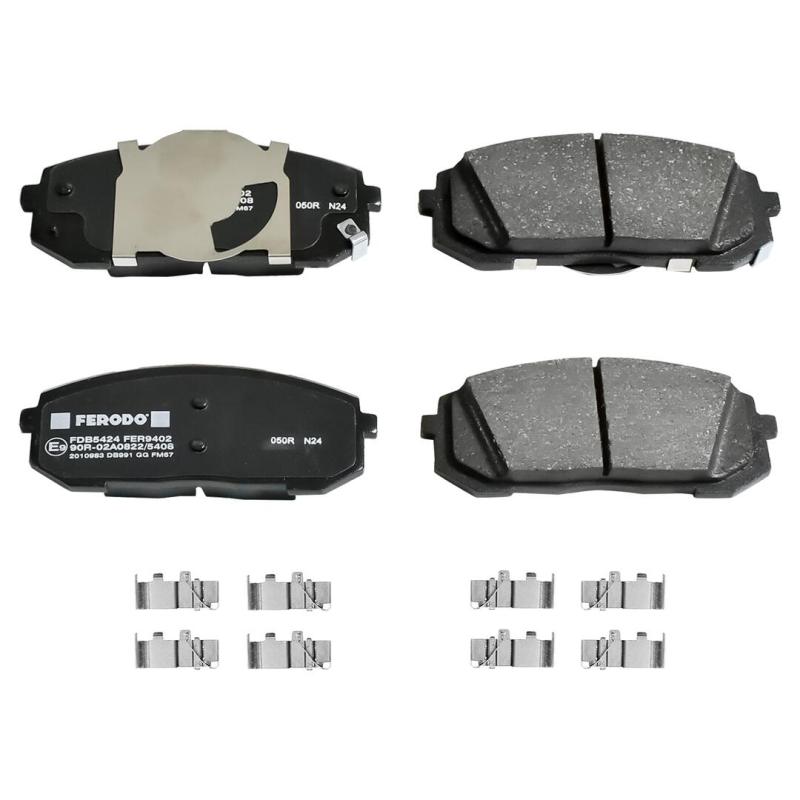 Jeu de 4 plaquettes de frein avant FERODO FDB5424 - Visuel 1