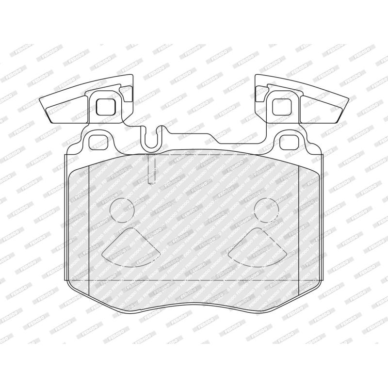Jeu de 4 plaquettes de frein avant FERODO FDB5441 - Visuel 2