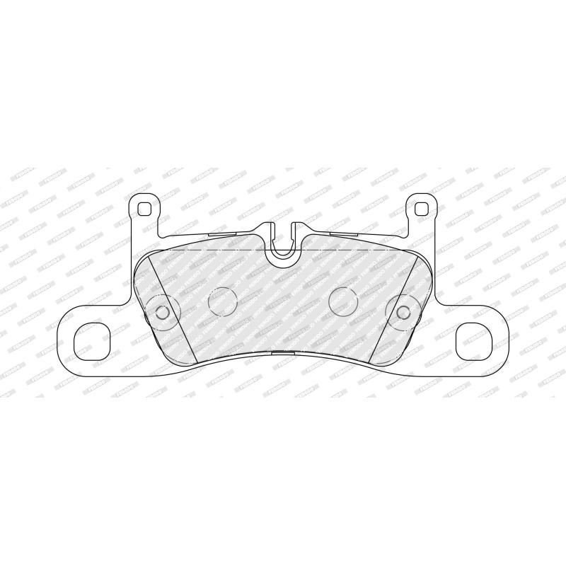 Jeu de 4 plaquettes de frein avant FERODO FDB5447 - Visuel 1