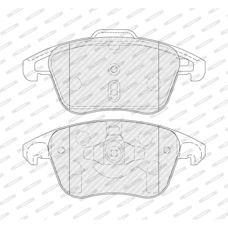 Jeu de 4 plaquettes de frein avant FERODO FDB5448 - Visuel 2