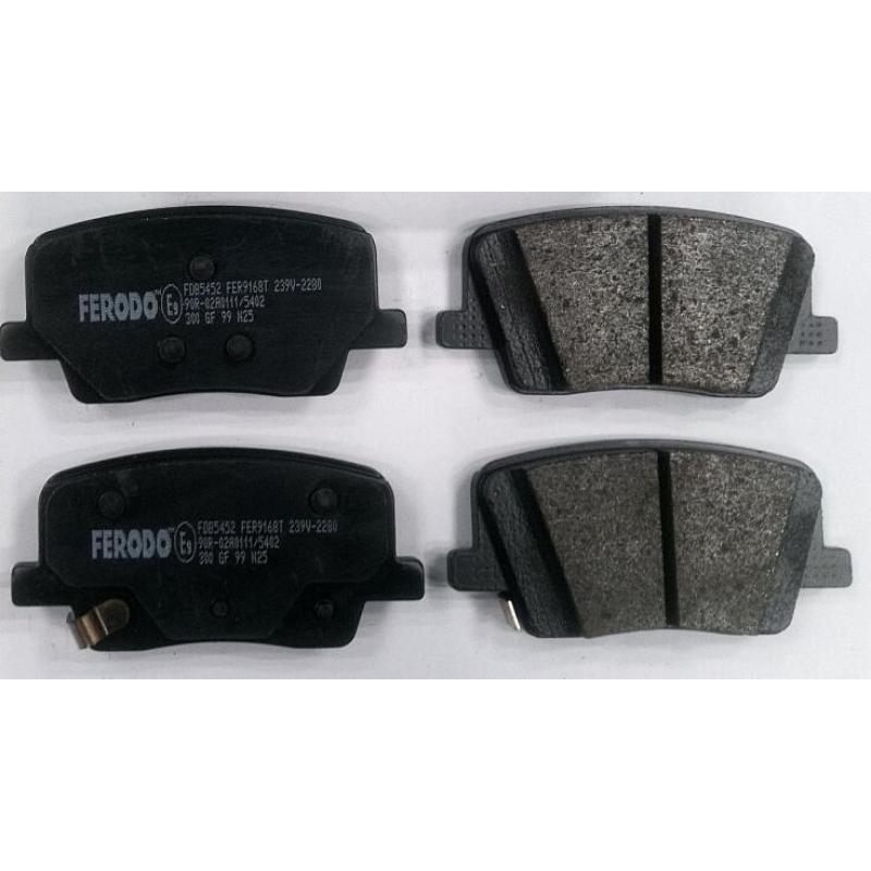 Jeu de 4 plaquettes de frein avant FERODO FDB5452 - Visuel 2