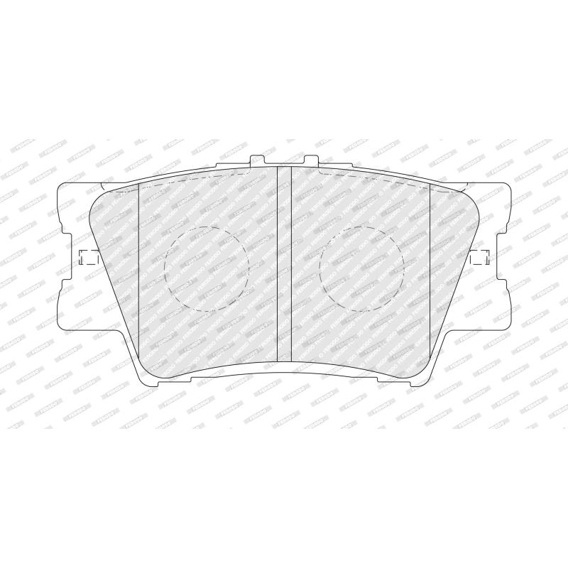 Jeu de 4 plaquettes de frein avant FERODO FDB5469 - Visuel 2