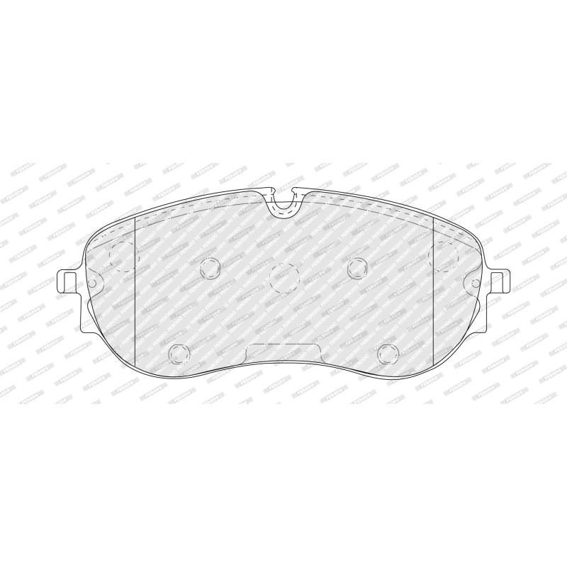 Jeu de 4 plaquettes de frein avant FERODO FDB5474 - Visuel 2