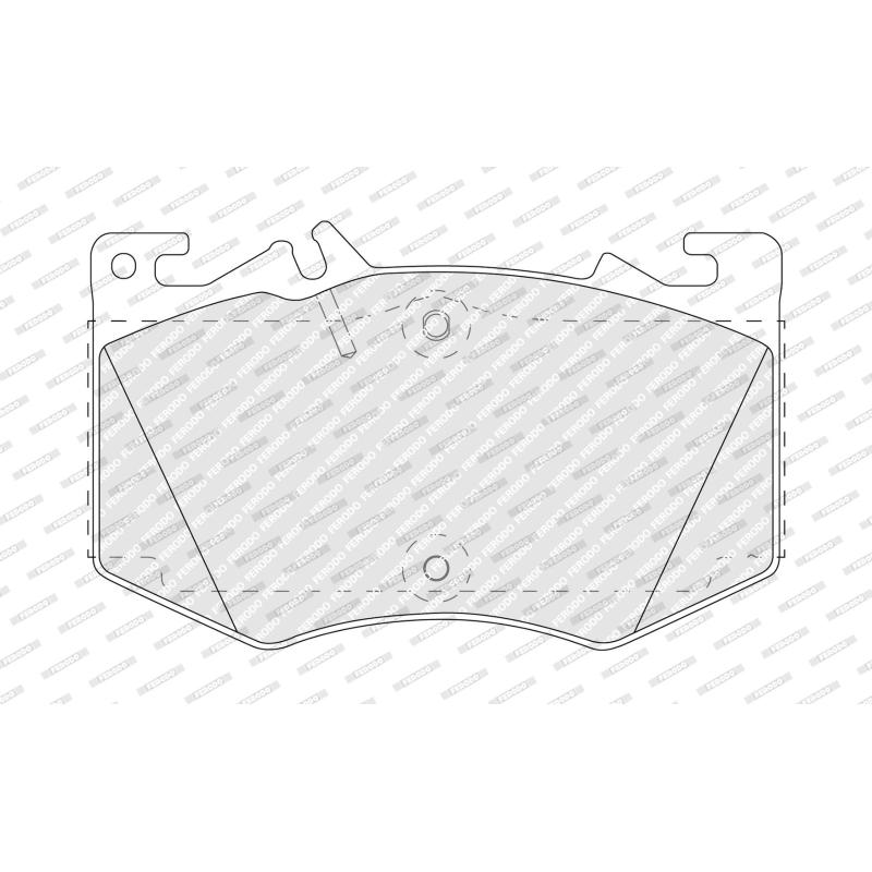 Jeu de 4 plaquettes de frein avant FERODO FDB5483 - Visuel 2