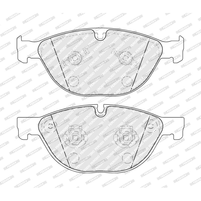 Jeu de 4 plaquettes de frein avant FERODO FDB5270 - Visuel 1