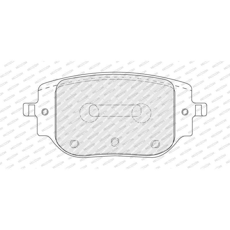 Jeu de 4 plaquettes de frein avant FERODO FDB5524 - Visuel 2