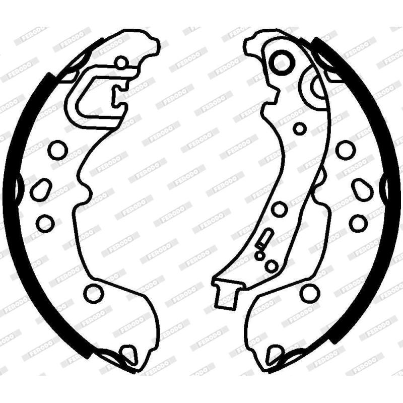 Jeu de mâchoires de frein FERODO FSB4328 - Visuel 1