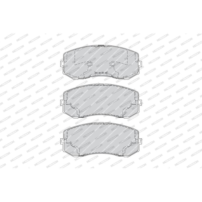 Jeu de 4 plaquettes de frein avant FERODO FVR4314 - Visuel 1