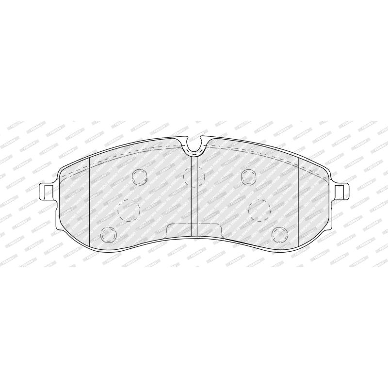 Jeu de 4 plaquettes de frein avant FERODO FVR5460 - Visuel 1