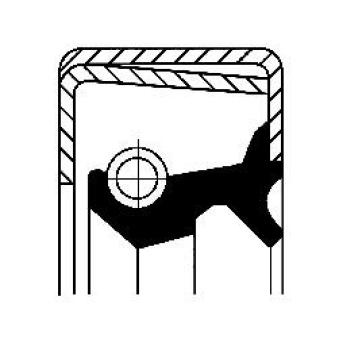 Bague d'étanchéité, moyeu de roue CORTECO 12013987B pour MERCEDES-BENZ T1/TN 410 - 105cv