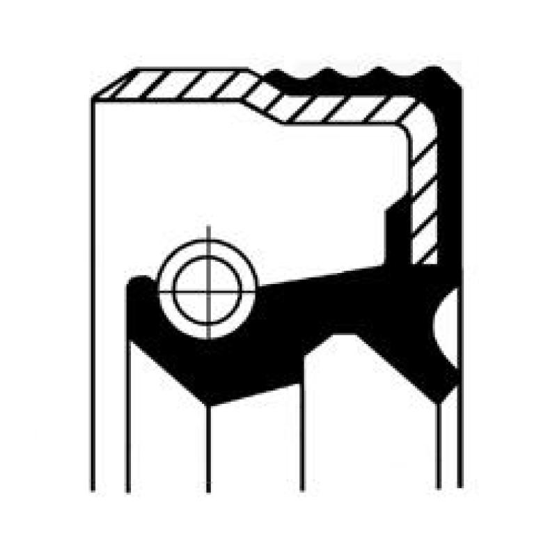 Bague d'étanchéité, boîte de vitesse manuel CORTECO 12014616B - Visuel 2