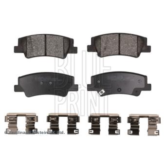 Jeu de 4 plaquettes de frein arrière BLUE PRINT OEM 58302ATA60 Jeu de 4 plaquettes de frein arrière BLUE PRINT OEM 58302ATA60