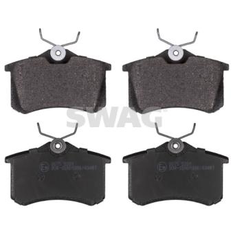 Jeu de 4 plaquettes de frein arrière SWAG OEM 03649110