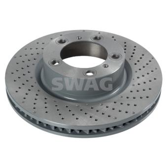 Disque de frein avant droit SWAG 33 10 5116 pour PORSCHE BOXSTER S 3.4 - 315cv