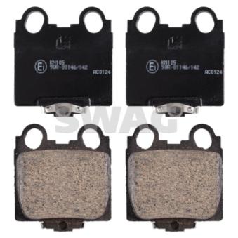 Jeu de 4 plaquettes de frein arrière SWAG 33 10 5132 pour LEXUS SC 430 - 286cv
