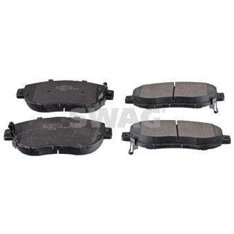 Jeu de 4 plaquettes de frein avant SWAG 33 10 5432 pour LEXUS SC 430 - 286cv