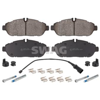 Jeu de 4 plaquettes de frein avant SWAG [33 11 0386]