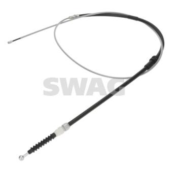 Tirette à câble, frein de stationnement arrière droit (à l'unité) SWAG 33 11 0908 pour AUDI A4 2.0 TDI - 110cv