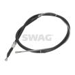 Tirette à câble, frein de stationnement arrière droit (à l'unité) SWAG [33 11 0910]