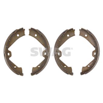 Jeu de mâchoires de frein, frein de stationnement SWAG 33 11 1162 pour PORSCHE CAYENNE 4.8 Turbo - 500cv