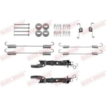 Kit d'accessoires, mâchoire de frein QUICK BRAKE 105-0057S pour KIA PRIDE 1,0 TCe 110 - 110cv