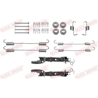 Kit d'accessoires, mâchoire de frein QUICK BRAKE 105-0059S pour KIA PRIDE 1,0 TCe 110 - 110cv