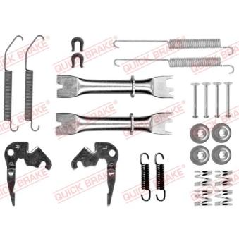 Kit d'accessoires, mâchoire de frein QUICK BRAKE 105-0033S-02 pour AUDI COUPE 1.6 16V - 110cv