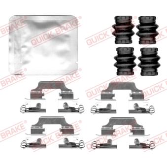 Kit d'accessoires, plaquette de frein à disque QUICK BRAKE 109-0158 pour FORD KUGA 1.6 16V Hi-Flex - 110cv