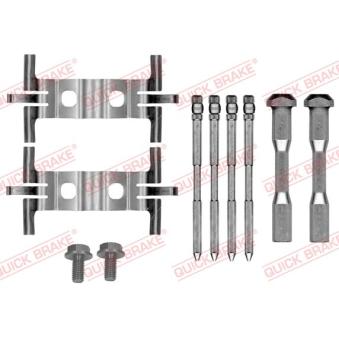 Kit d'accessoires, plaquette de frein à disque QUICK BRAKE 109-0190 pour KIA EV9 100 - 204cv