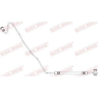 Flexible de frein QUICK BRAKE 96.020X pour OPEL COMBO 1.6 - 110cv