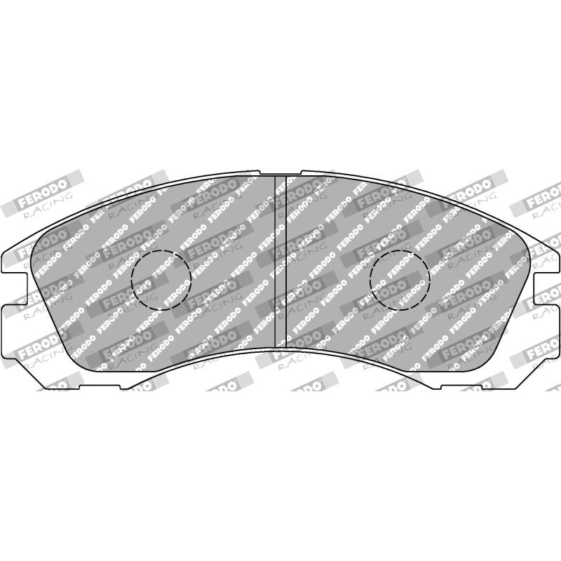Jeu de 4 plaquettes de frein avant FERODO RACING FCP765H - Visuel 1