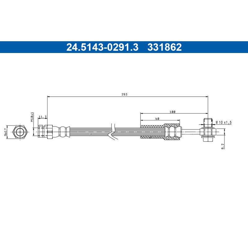 Flexible de frein ATE 24.5143-0291.3 - Visuel 1