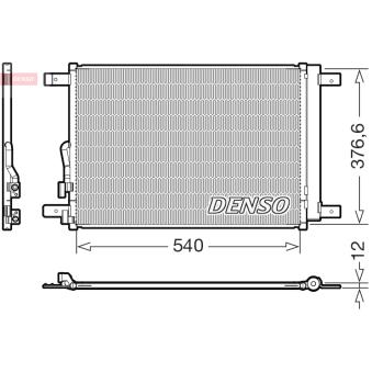 Condenseur, climatisation DENSO DCN32033 pour AUDI A3 30 TFSI - 110cv