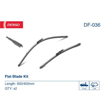 Kit balais d'essuie-glace DENSO DF-036 pour PEUGEOT RCZ 1.3 CDTI - 90cv