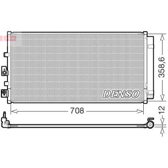 Condenseur, climatisation DENSO DCN10061 pour FORD FOCUS 1.5 EcoBlue - 120cv