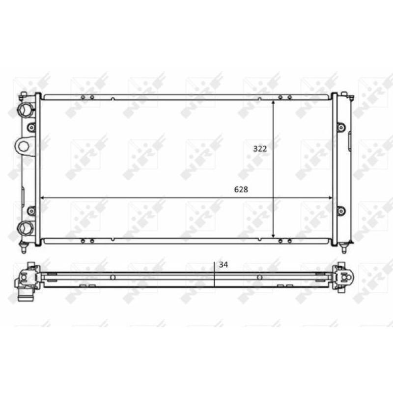 Radiateur, refroidissement du moteur NRF 58386 - Visuel 1