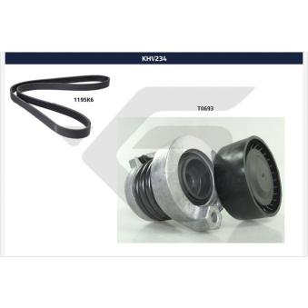 Jeu de courroies trapézoïdales à nervures HUTCHINSON KHV 234 pour MINI MINI 1.5 DCI - 110cv