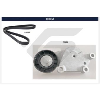 Jeu de courroies trapézoïdales à nervures HUTCHINSON KHV 246