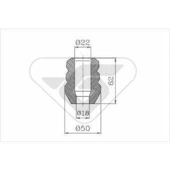 Kit de protection contre la poussière, amortisseur HUTCHINSON KP027