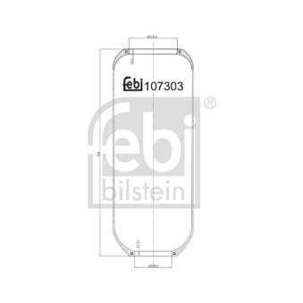 Soufflet à air, suspension pneumatique FEBI BILSTEIN OEM 0002992568