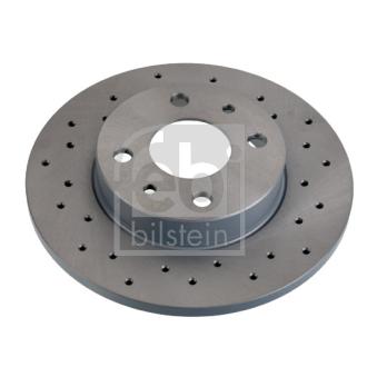 Jeu de 2 disques de frein arrière FEBI BILSTEIN 107724 pour FIAT UNO 1.2 - 80cv