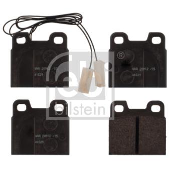 Jeu de 4 plaquettes de frein arrière FEBI BILSTEIN 116001 pour VOLVO V70 1.6 - 110cv