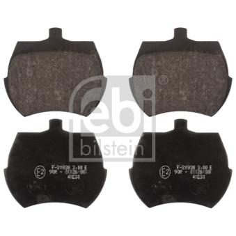 Jeu de 4 plaquettes de frein avant FEBI BILSTEIN 116201