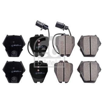 Jeu de 4 plaquettes de frein avant FEBI BILSTEIN OEM 4B3698151