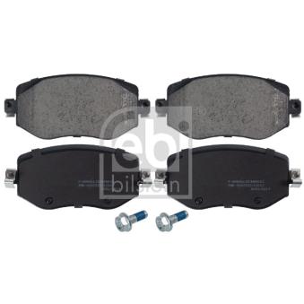 Jeu de 4 plaquettes de frein avant FEBI BILSTEIN 116245 pour TOYOTA PASEO 1.5 dCi 110 - 110cv