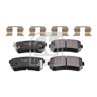 Jeu de 4 plaquettes de frein arrière FEBI BILSTEIN 116270 pour OPEL KADETT 1.6 CRDi 115 - 115cv