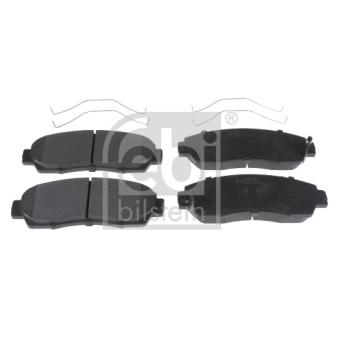 Jeu de 4 plaquettes de frein avant FEBI BILSTEIN 116316 pour FIAT DOBLO 2.2 i-DTEC - 150cv