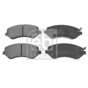 Jeu de 4 plaquettes de frein avant FEBI BILSTEIN 116340 pour JEEP CHEROKEE 2.8 CRD - 150cv