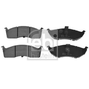 Jeu de 4 plaquettes de frein avant FEBI BILSTEIN [116366]